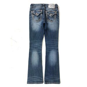 MISS ME Mid-Rise Boot  Embellished Jeans Size 27